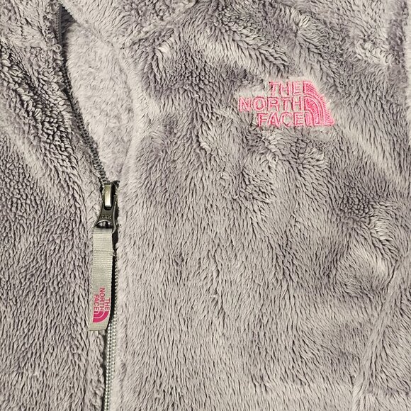 The North Face Osito Full Zip Girl Jacket Size L Gray - Picture 10 of 12